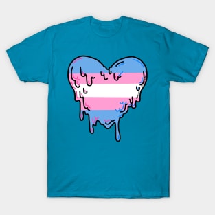 Trans Pride heart design T-Shirt